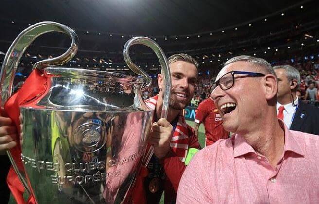 Brian Henderson with his son, Jordan Henderson.